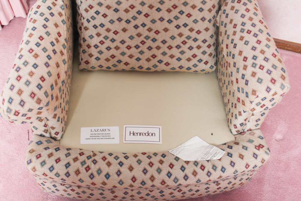 Henredon Vintage Armchair and Ottoman