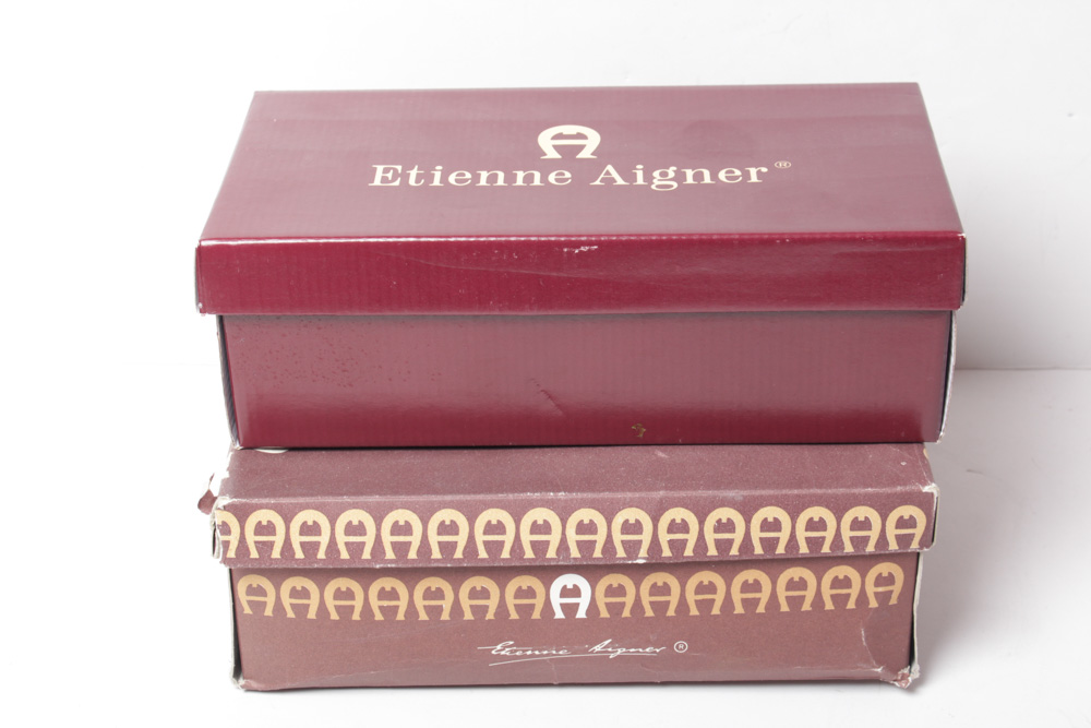 Vintage Etienne Aigner Boots, Handbag, and Shoes