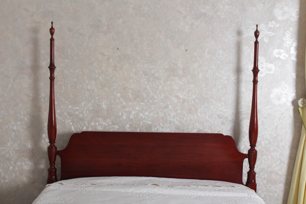 Full Sized Colonial Style Cherry Four Poster Bed