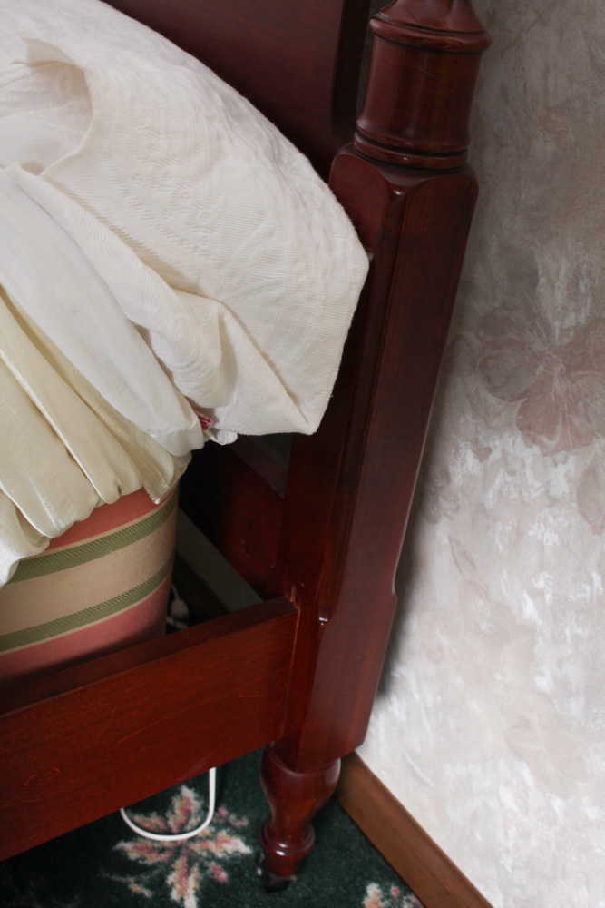 Full Sized Colonial Style Cherry Four Poster Bed