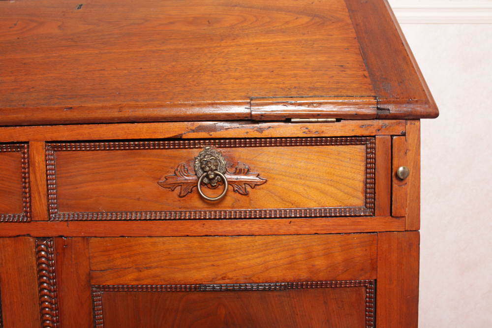 Antique Victorian Walnut Slant-Front Secretary