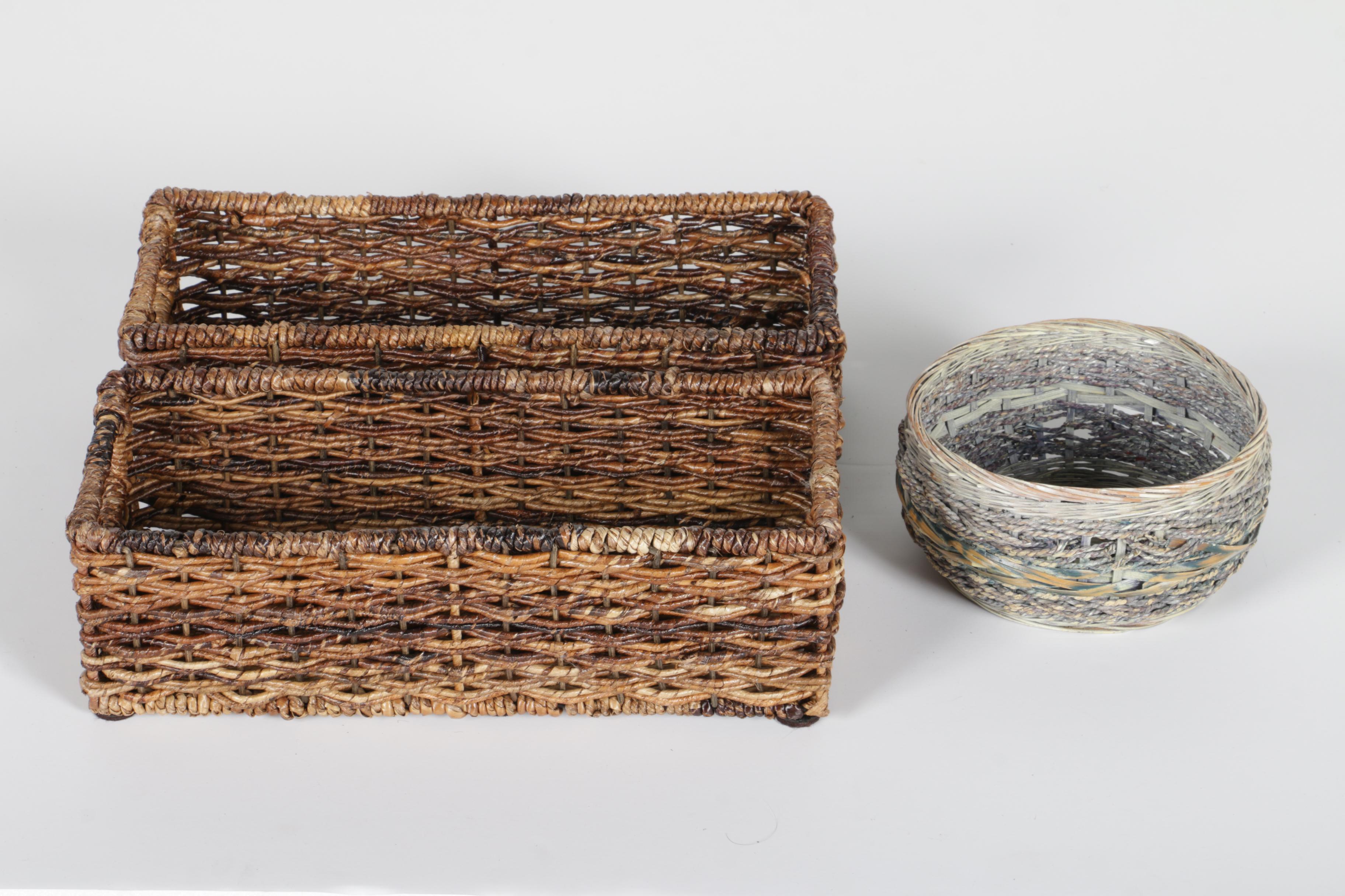 Assortment of Wicker Baskets
