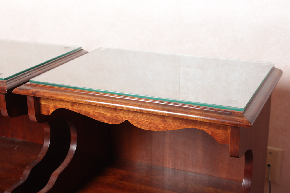 Hardwood Nightstand Pair