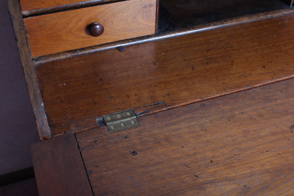 Antique Victorian Walnut Slant-Front Secretary