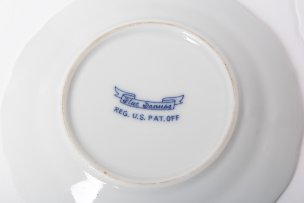 Blue Danube Honey Pot With Plate