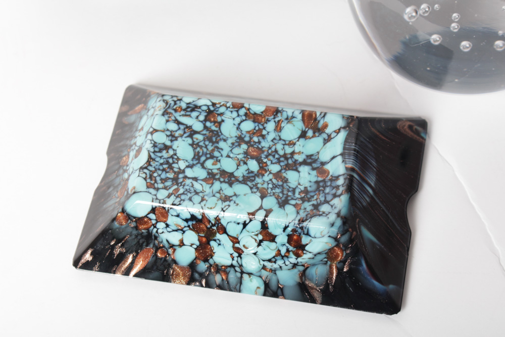 1960s Era Ash Receivers With Paperweight