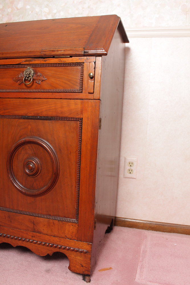 Antique Victorian Walnut Slant-Front Secretary