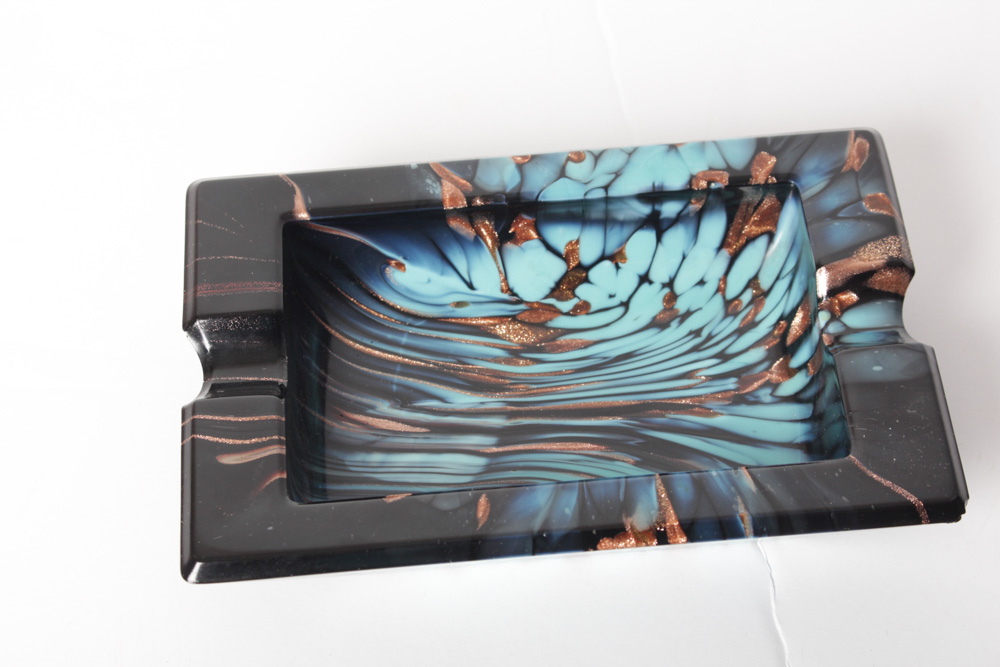 1960s Era Ash Receivers With Paperweight