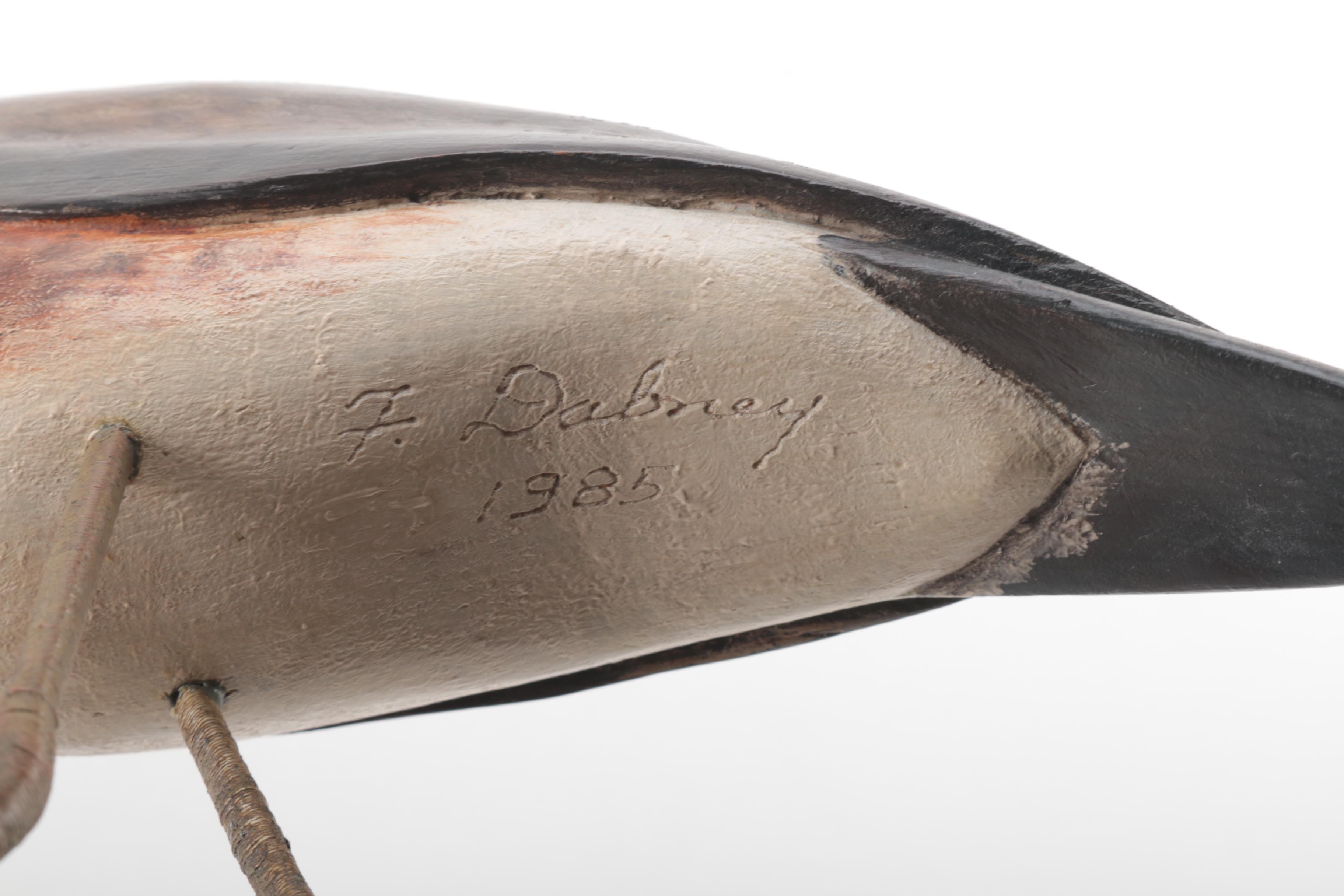 Wooden Sandpiper Bird Figurine