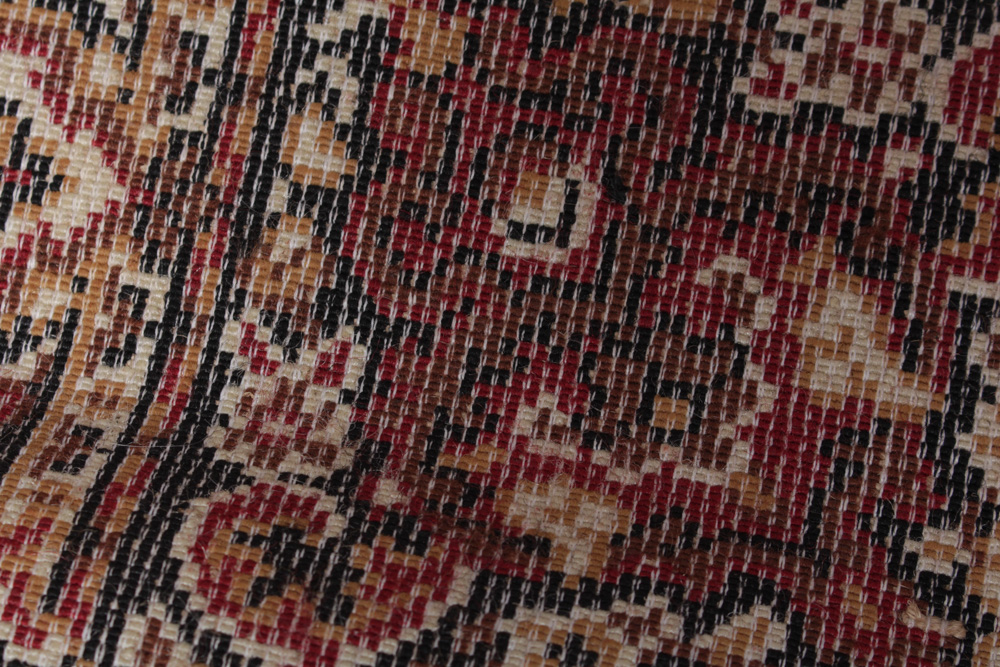 Vintage Powerloomed Tabriz Style Wool Rug