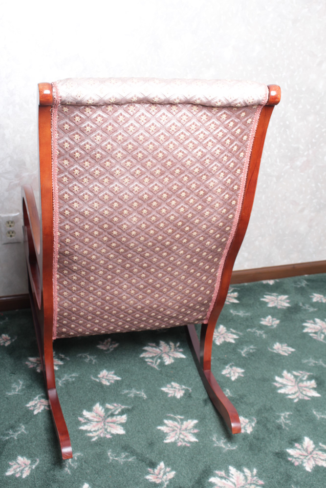 Antique Statesville Chair Co. Rocking Chair and Footstool