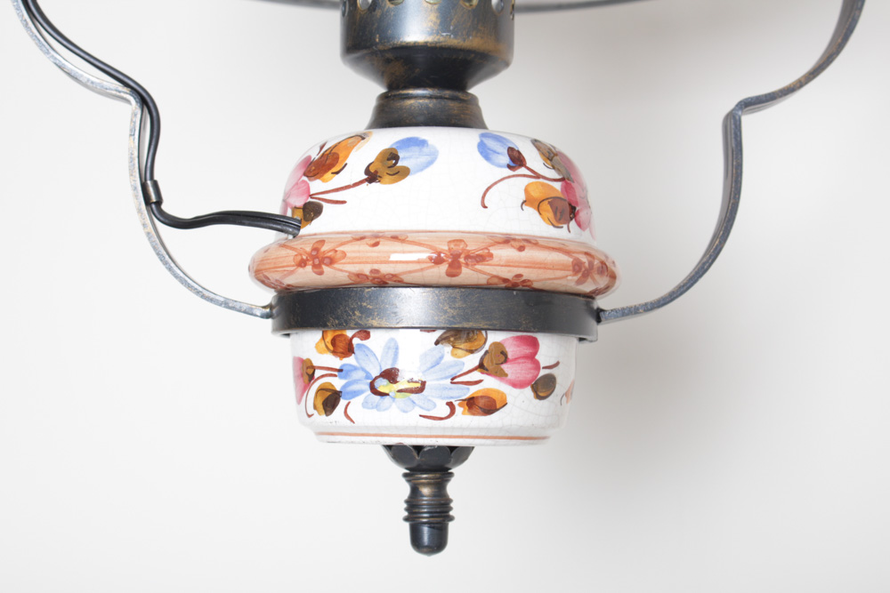 Vintage Hanging Lamp and Table Lamp