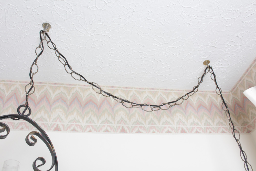 Vintage Hanging Lamp and Table Lamp