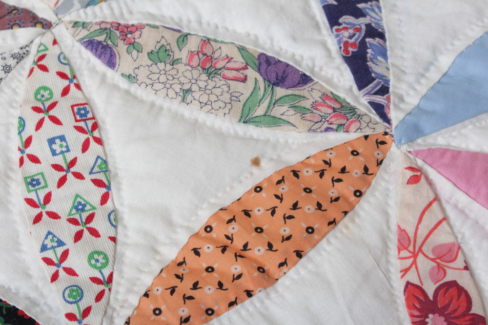 Vintage Handmade "Joseph's Coat" Quilt