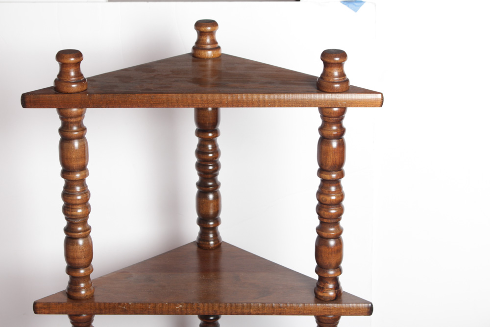 Vintage  Side Table, Storage Table, and Corner Shelf