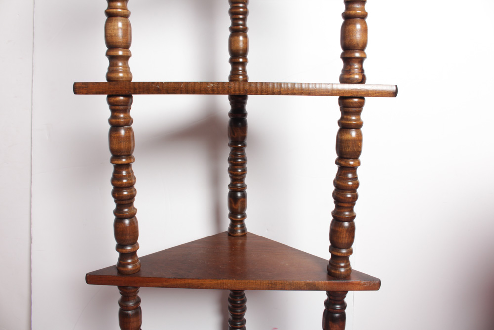 Vintage  Side Table, Storage Table, and Corner Shelf