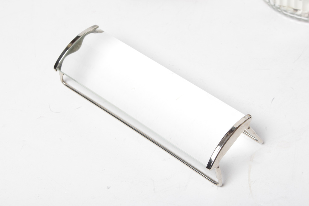 Decorative Glass With Magnifiers, Opera Glasses and Buttons