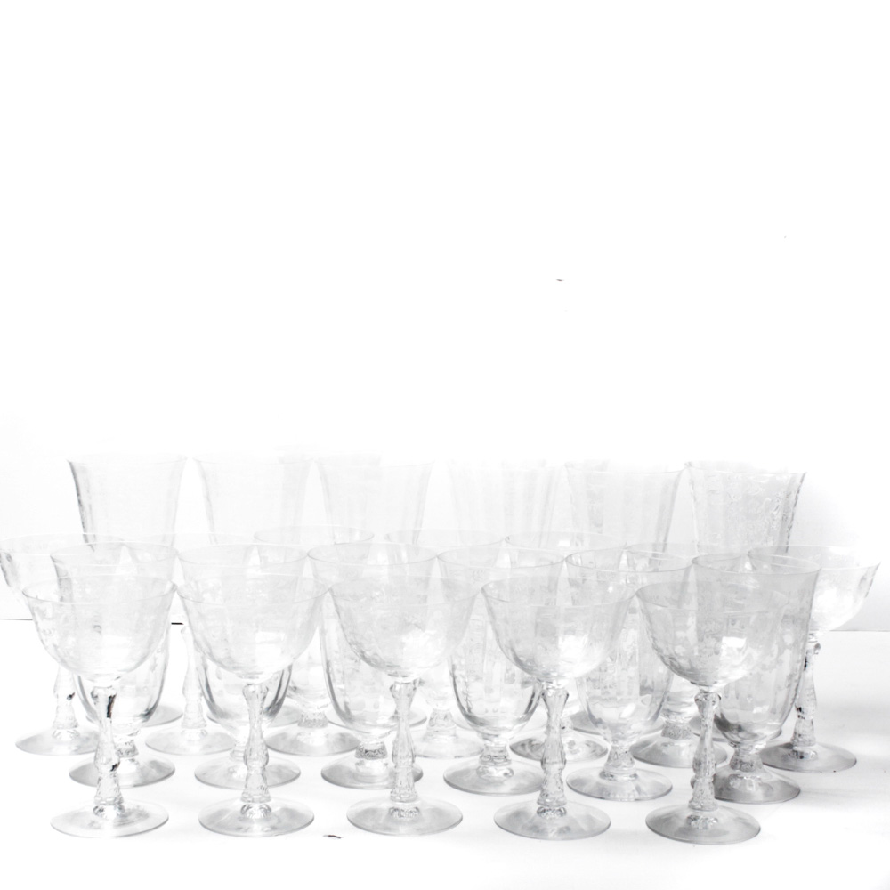 Fostoria "Navarre" Crystal Stemware