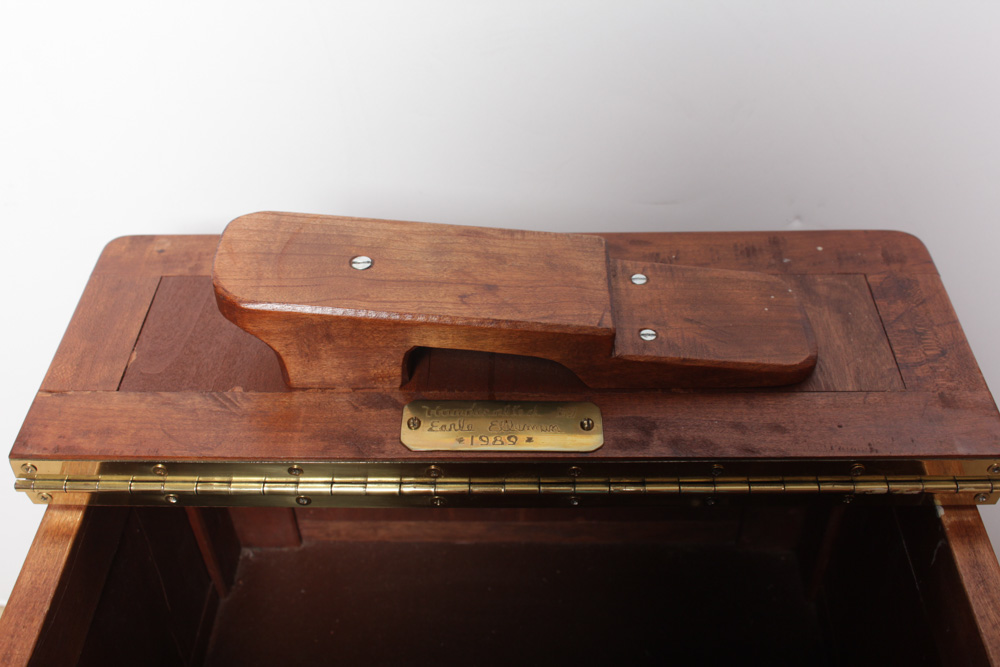 Vintage Display Shelf, Cabinet, and Shoe Shine Box