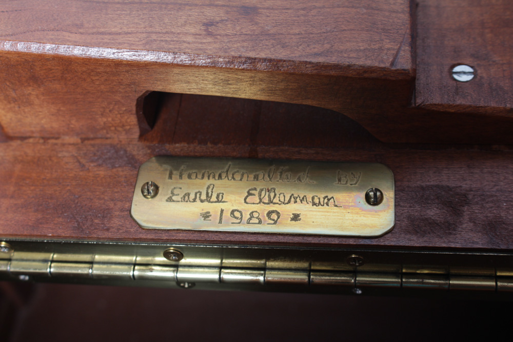 Vintage Display Shelf, Cabinet, and Shoe Shine Box