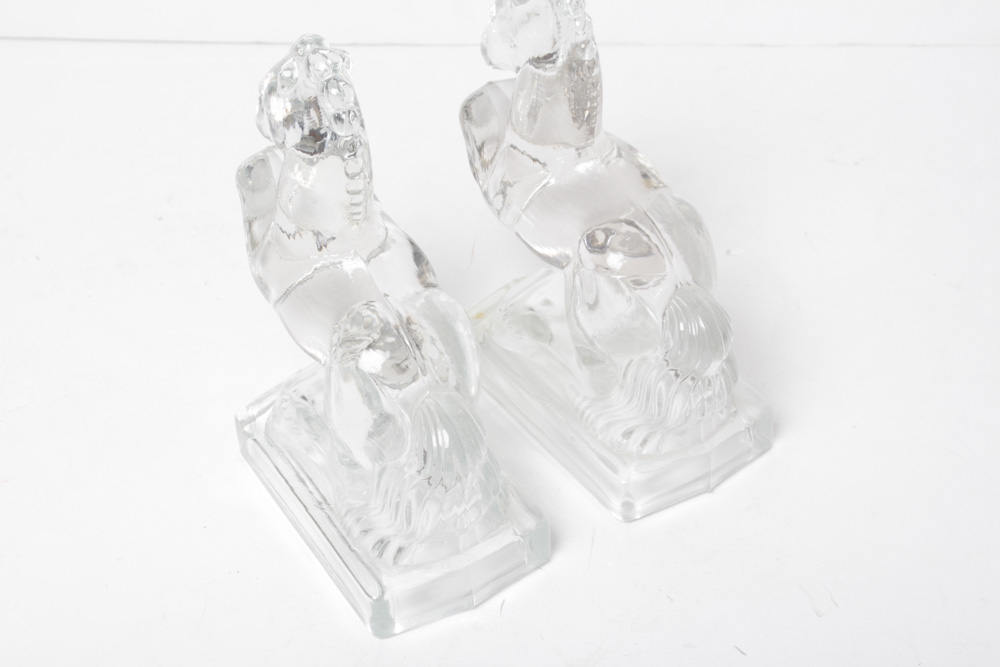 Decorative Glass With Magnifiers, Opera Glasses and Buttons