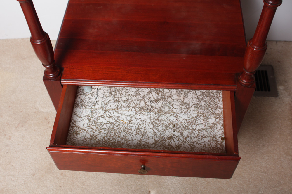 Vintage Display Shelf, Cabinet, and Shoe Shine Box