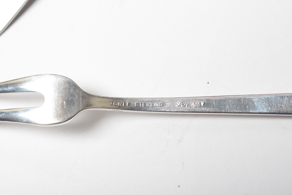 Towle Sterling Silver "Rambling Rose" Silverware Collection