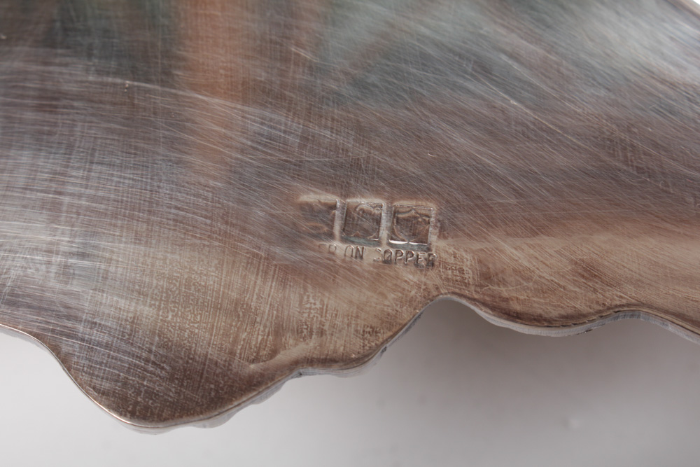 Sheridan Vintage Silver Over Copper Double Covered Vegetable Dish