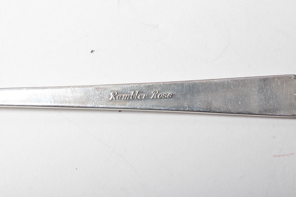 Towle Sterling Silver "Rambling Rose" Silverware Collection