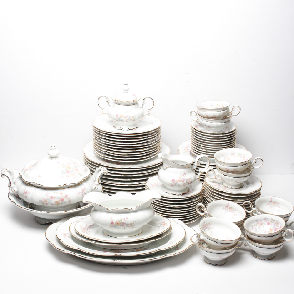 Vintage Hutschenreuther Selb "Afton" Bavarian China Service for Twelve