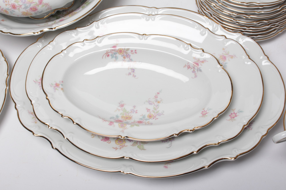 Vintage Hutschenreuther Selb "Afton" Bavarian China Service for Twelve