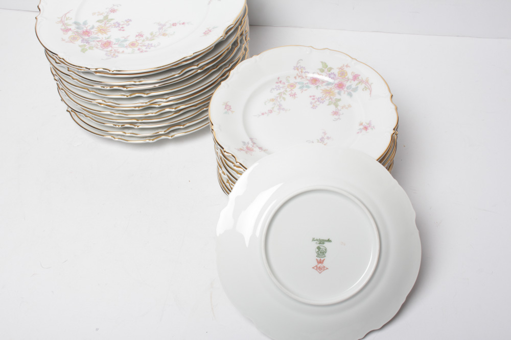 Vintage Hutschenreuther Selb "Afton" Bavarian China Service for Twelve
