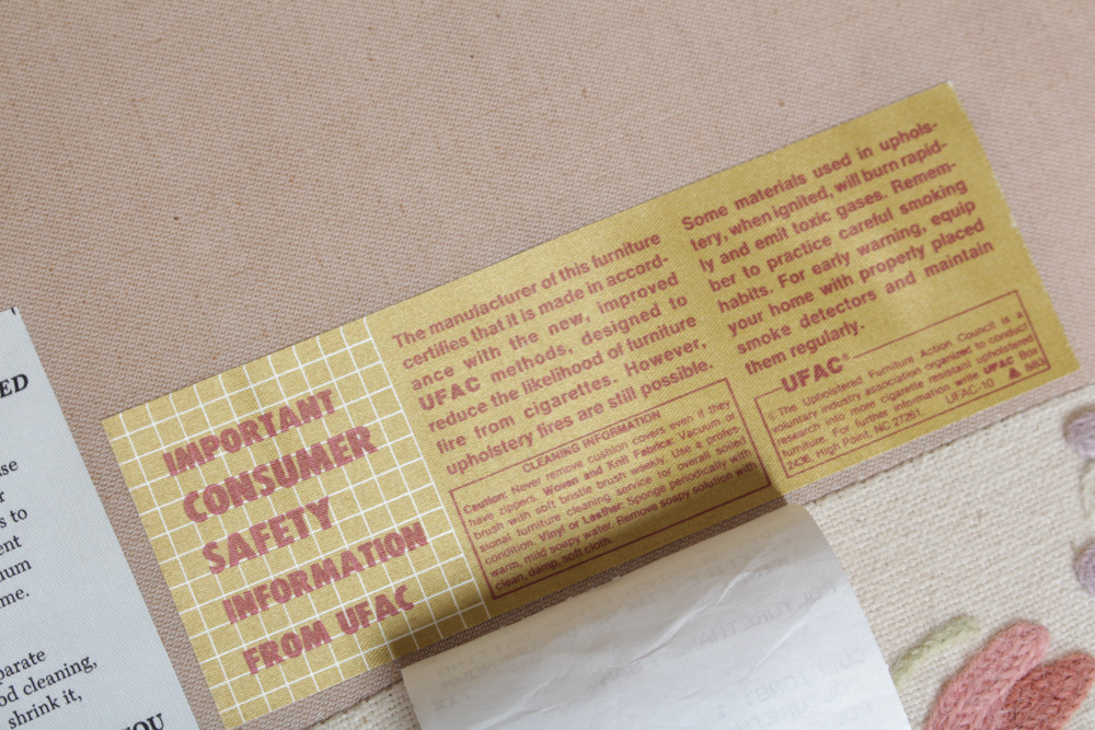 Vintage Woodmark Original Crewel Embroidered Wingback Chair