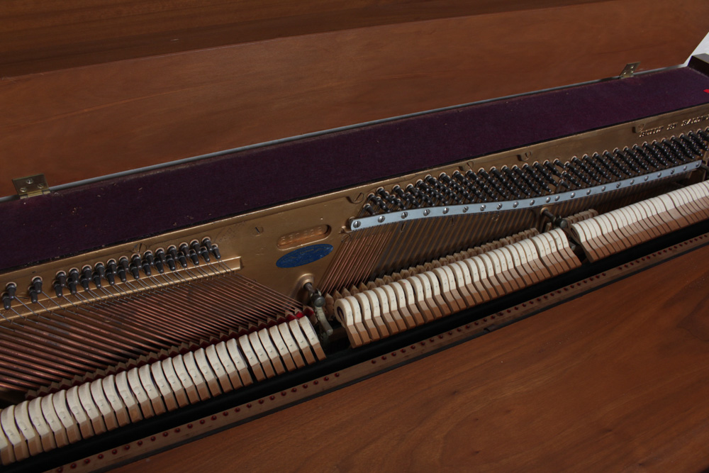 Aerosonic Piano by Baldwin With Vintage Needlepoint Upholstered Bench