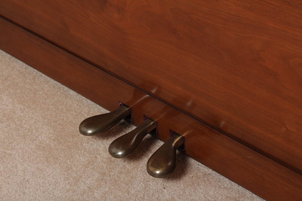 Aerosonic Piano by Baldwin With Vintage Needlepoint Upholstered Bench