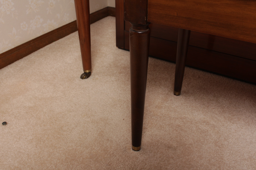 Aerosonic Piano by Baldwin With Vintage Needlepoint Upholstered Bench