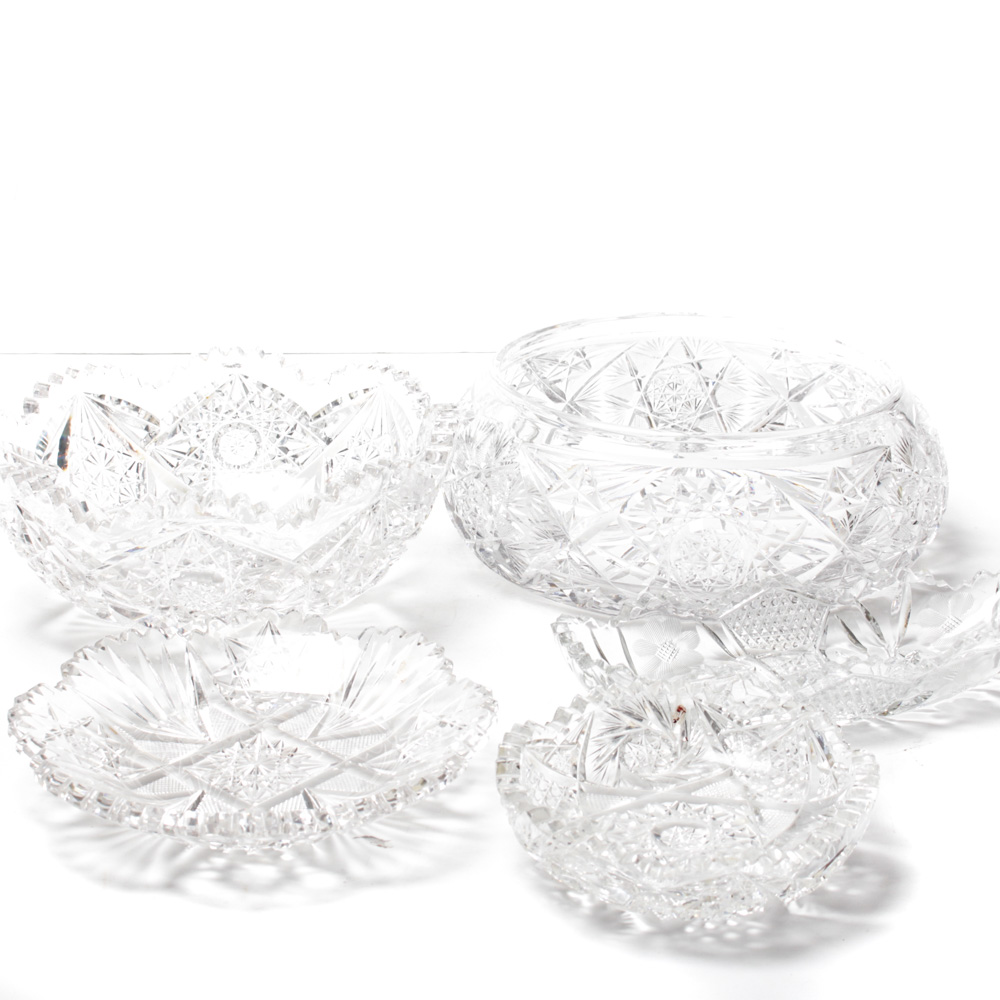 American Brilliant Period Bowls