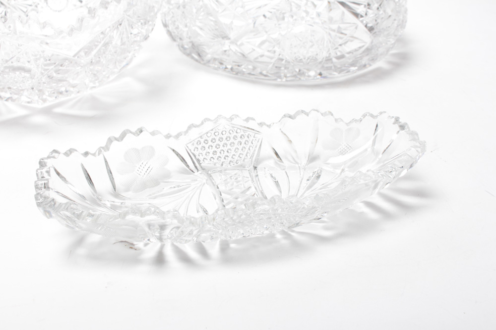 American Brilliant Period Bowls