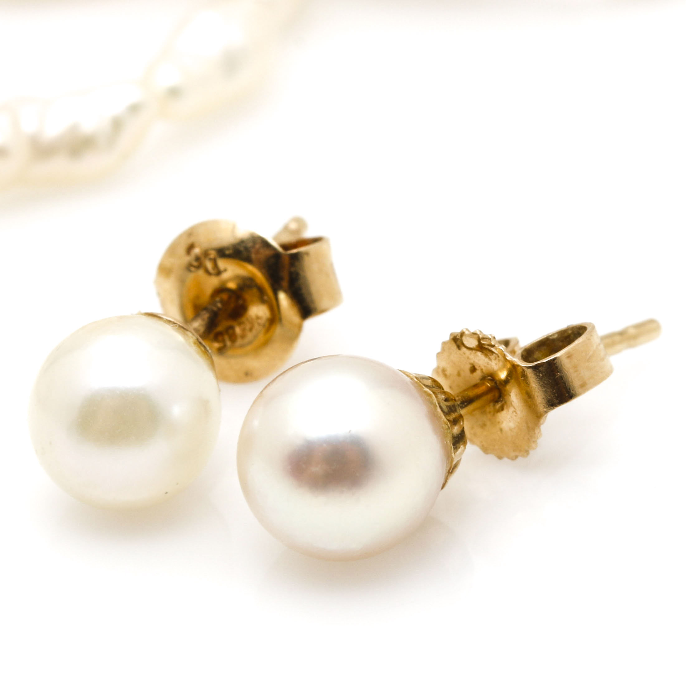 14K Yellow Gold Selection of Gemstone Bracelets and Earrings