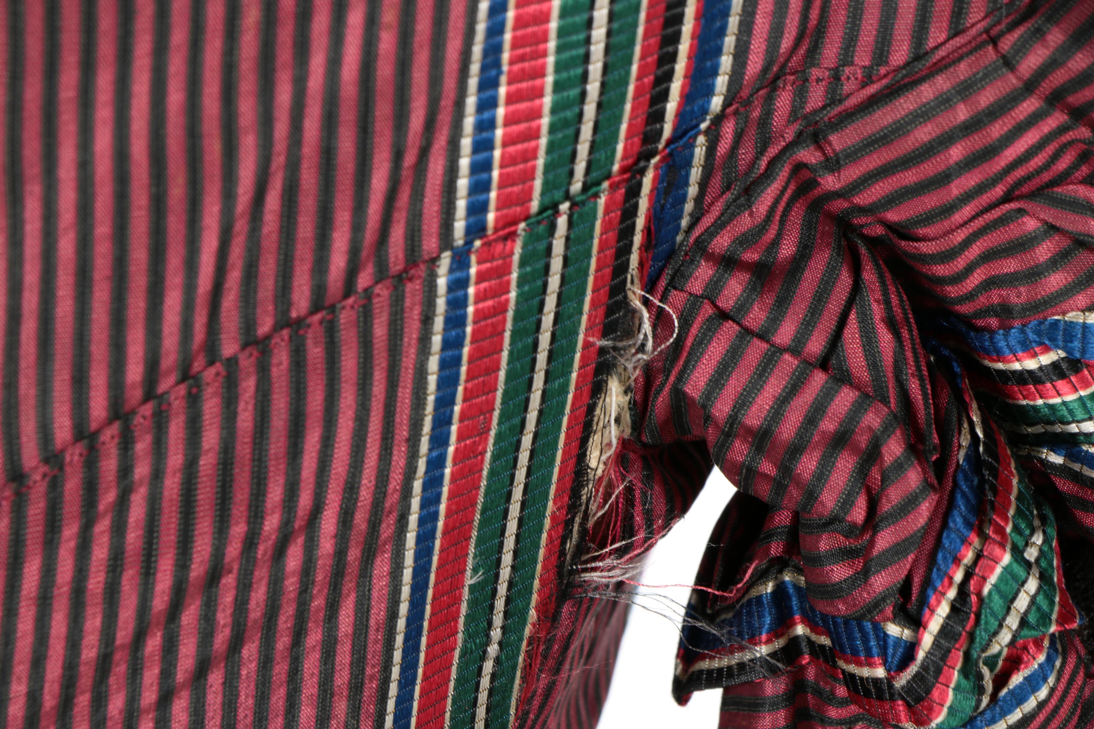 1840s Style Striped Dress