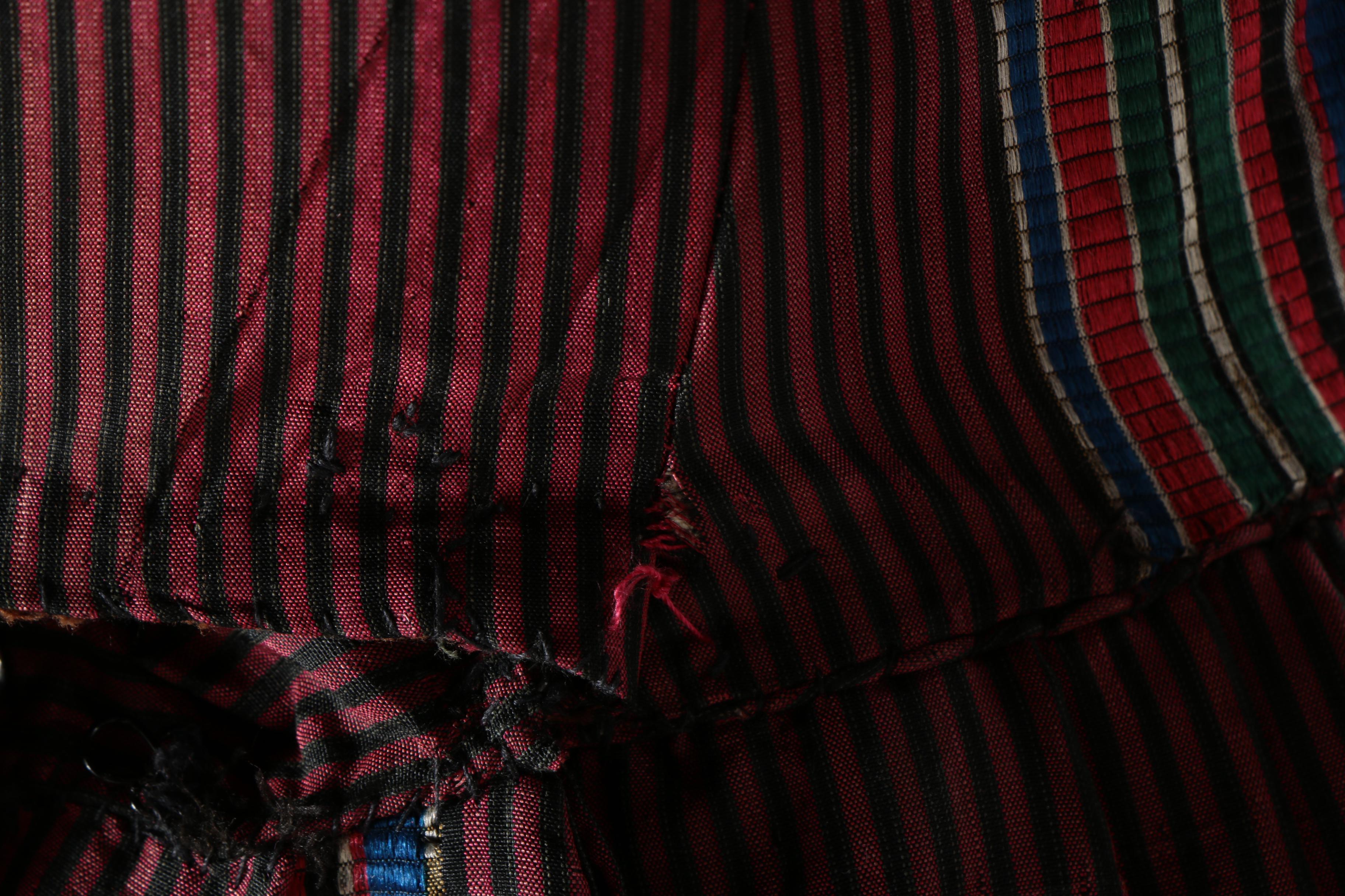 1840s Style Striped Dress