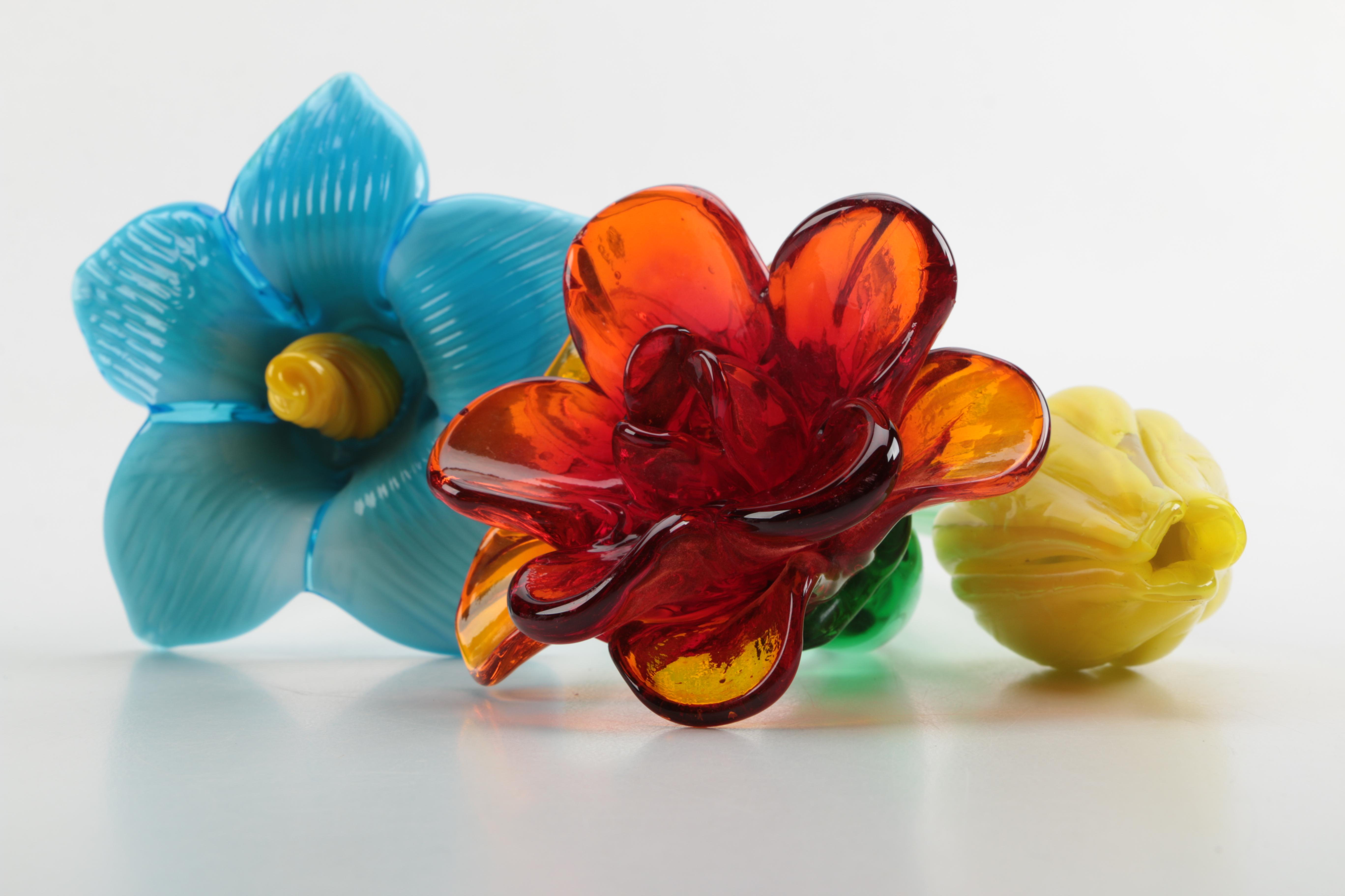 Hand-blown Glass Flowers