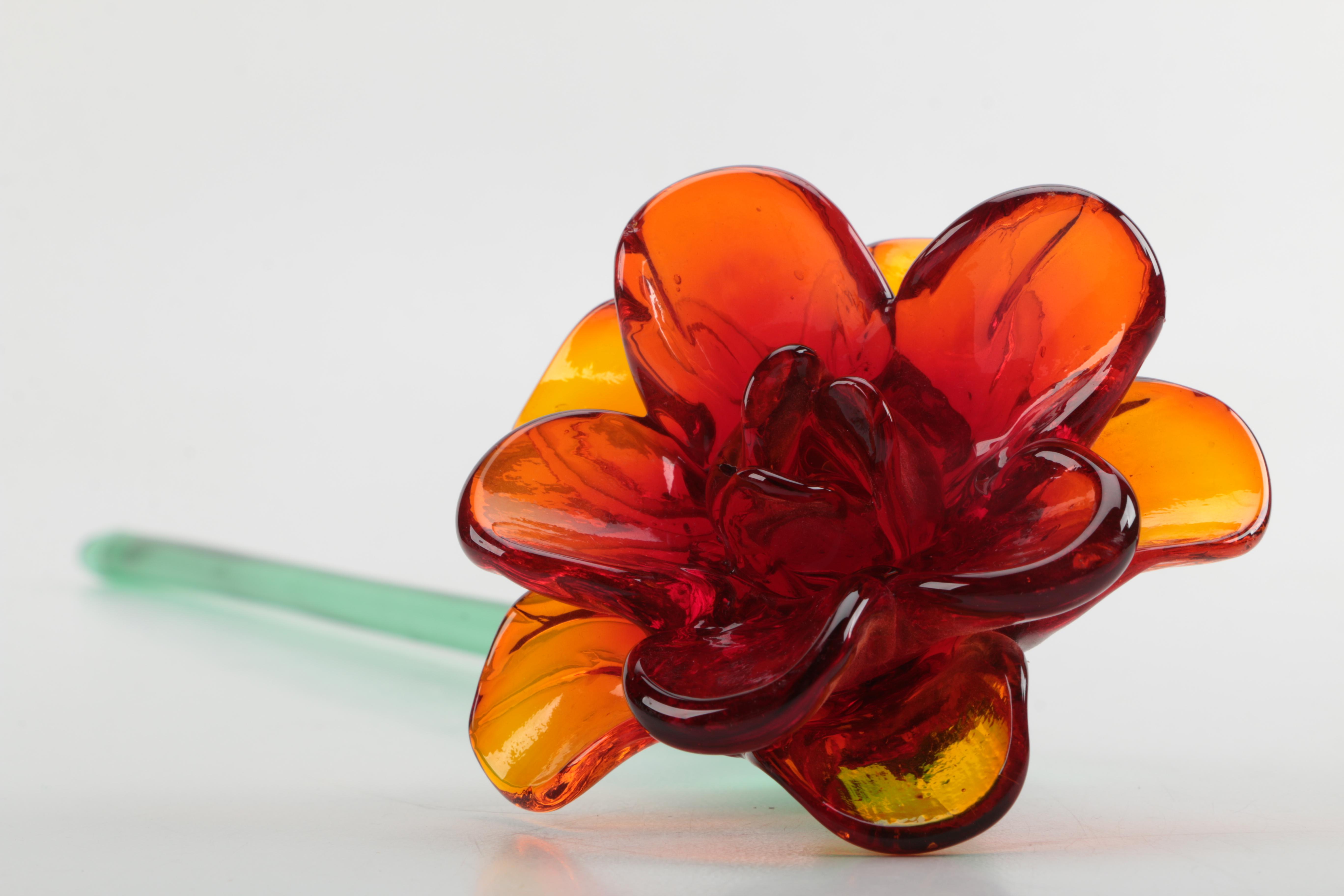 Hand-blown Glass Flowers