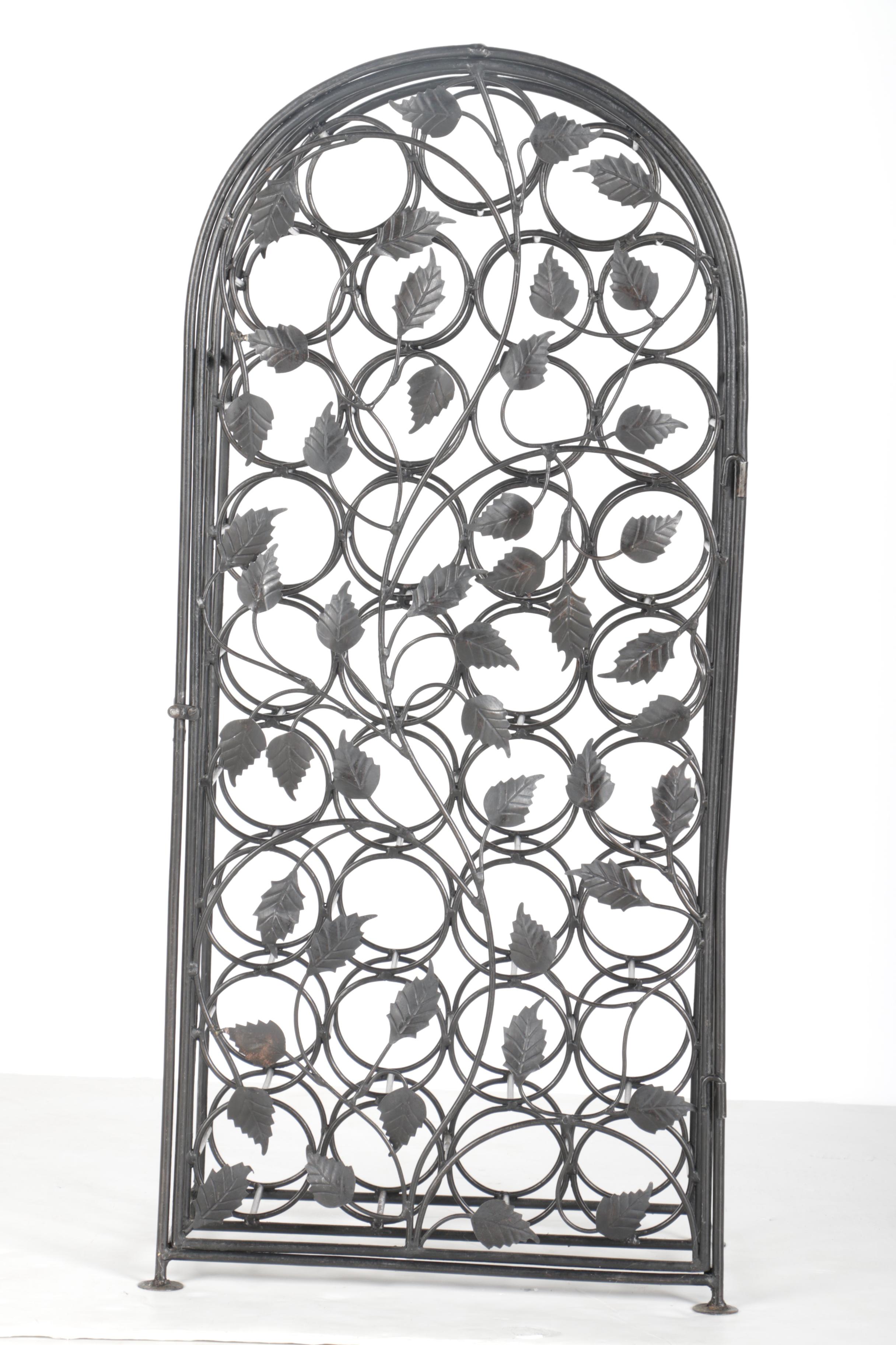 Wrought Iron Wine Rack
