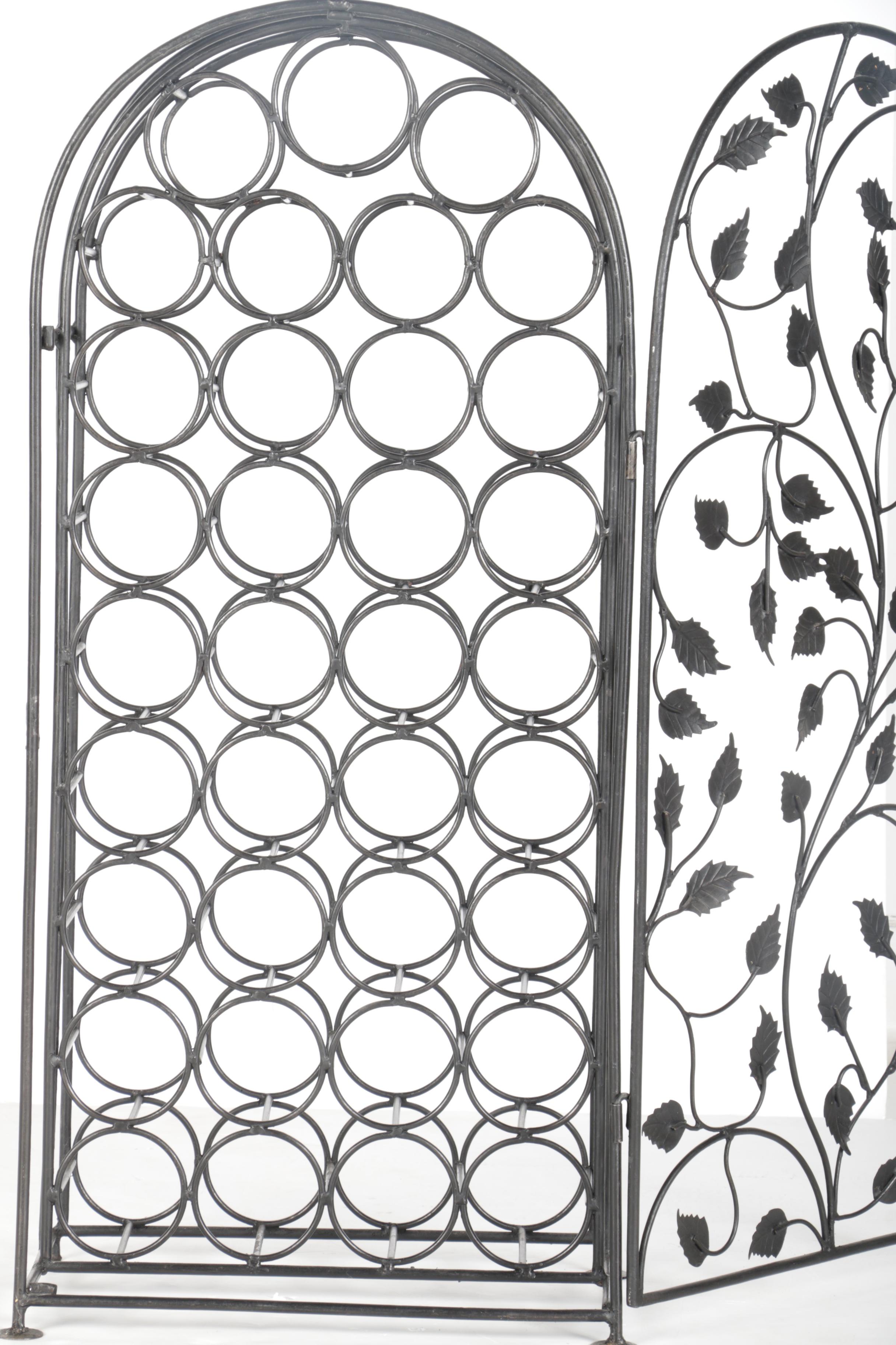 Wrought Iron Wine Rack