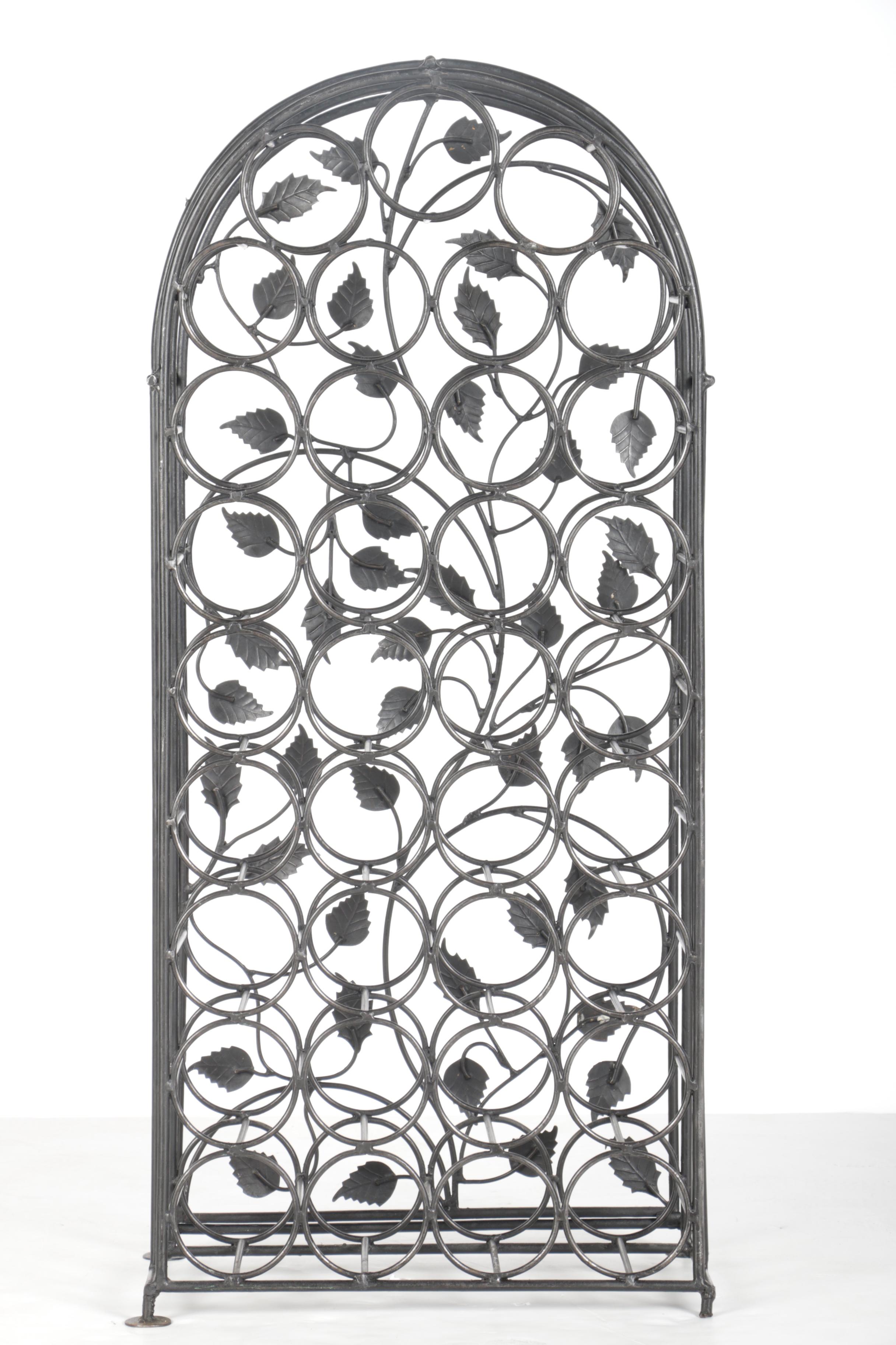 Wrought Iron Wine Rack