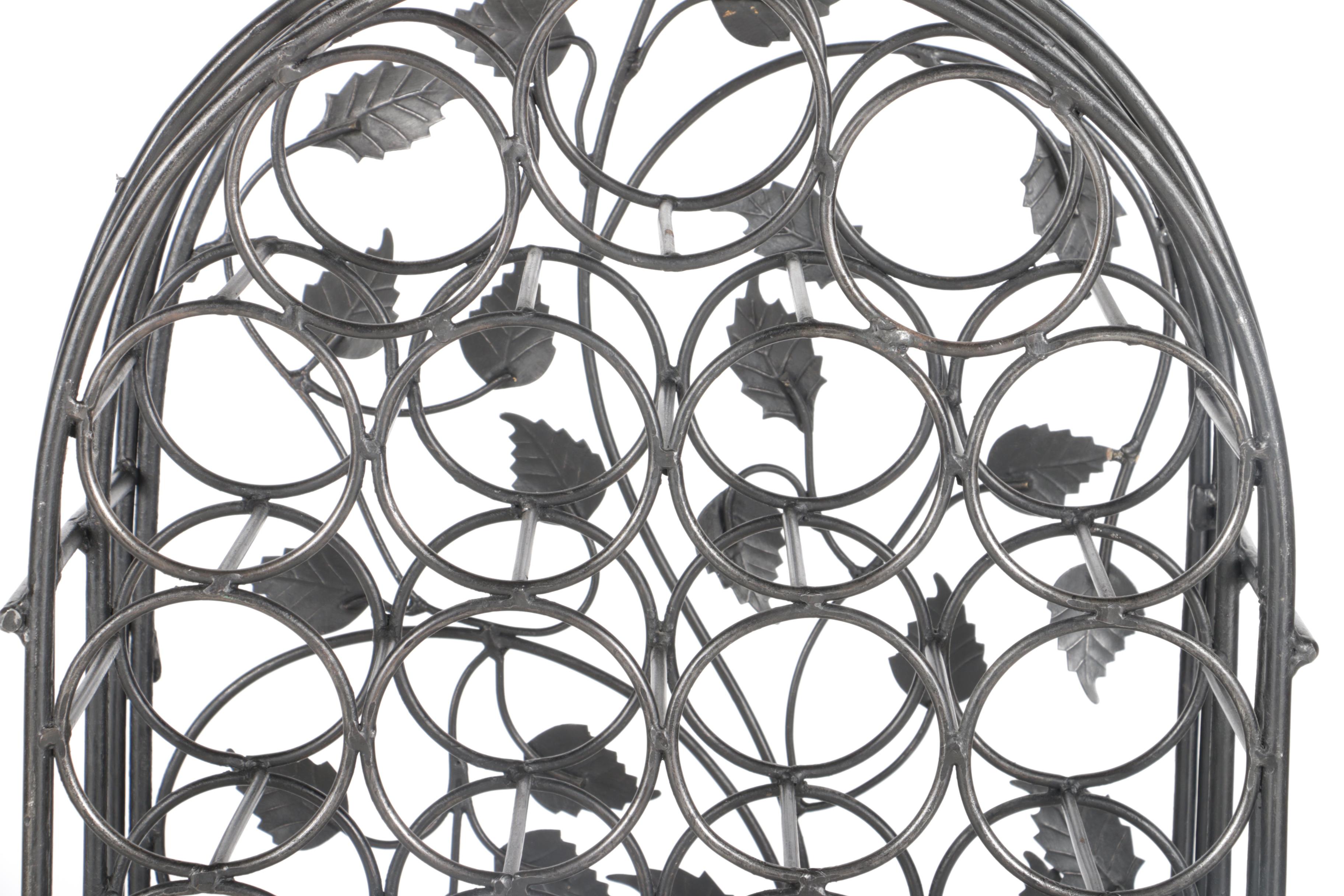 Wrought Iron Wine Rack