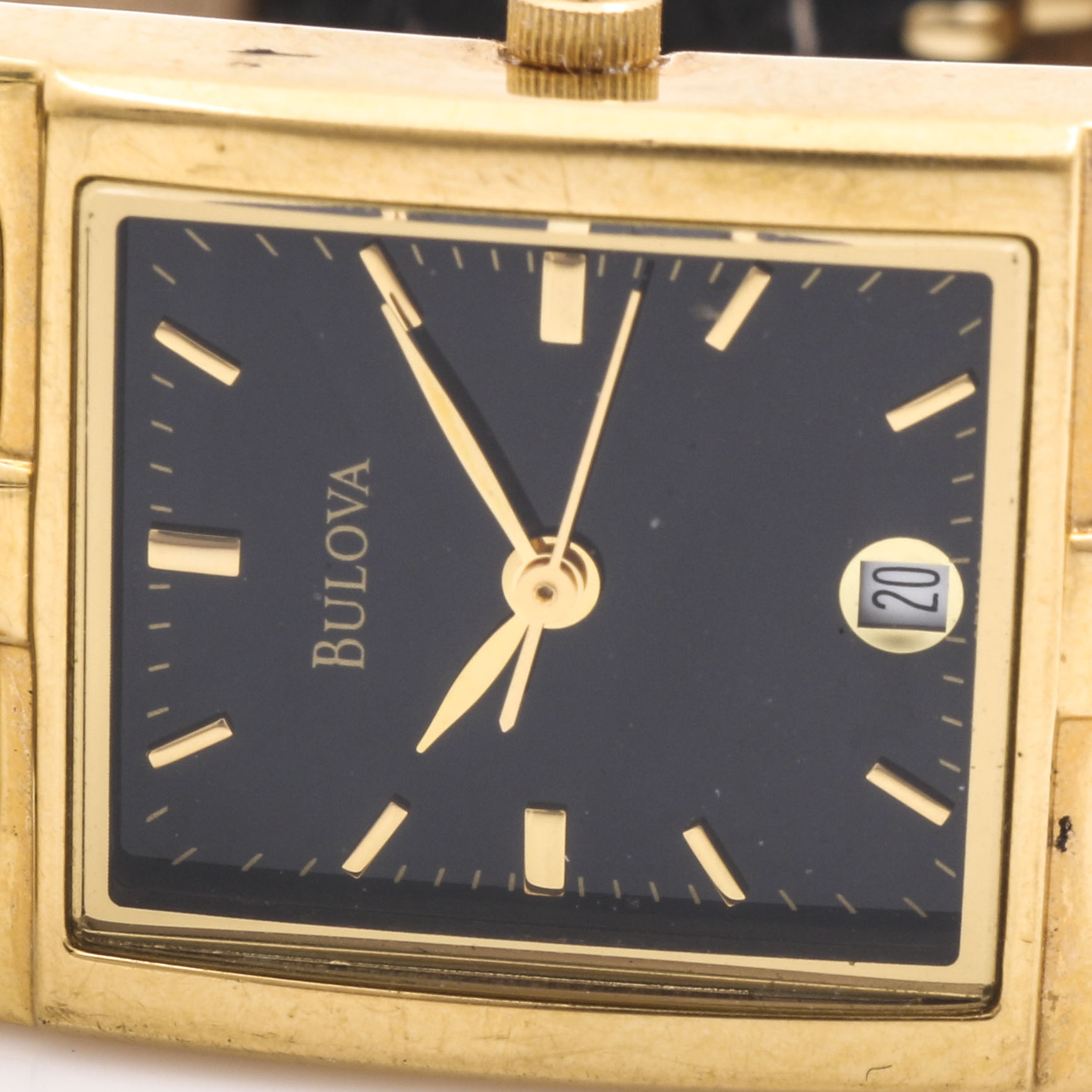 Pair of Christian Dior and Bulova Stainless Steel and Gold Tone Watches