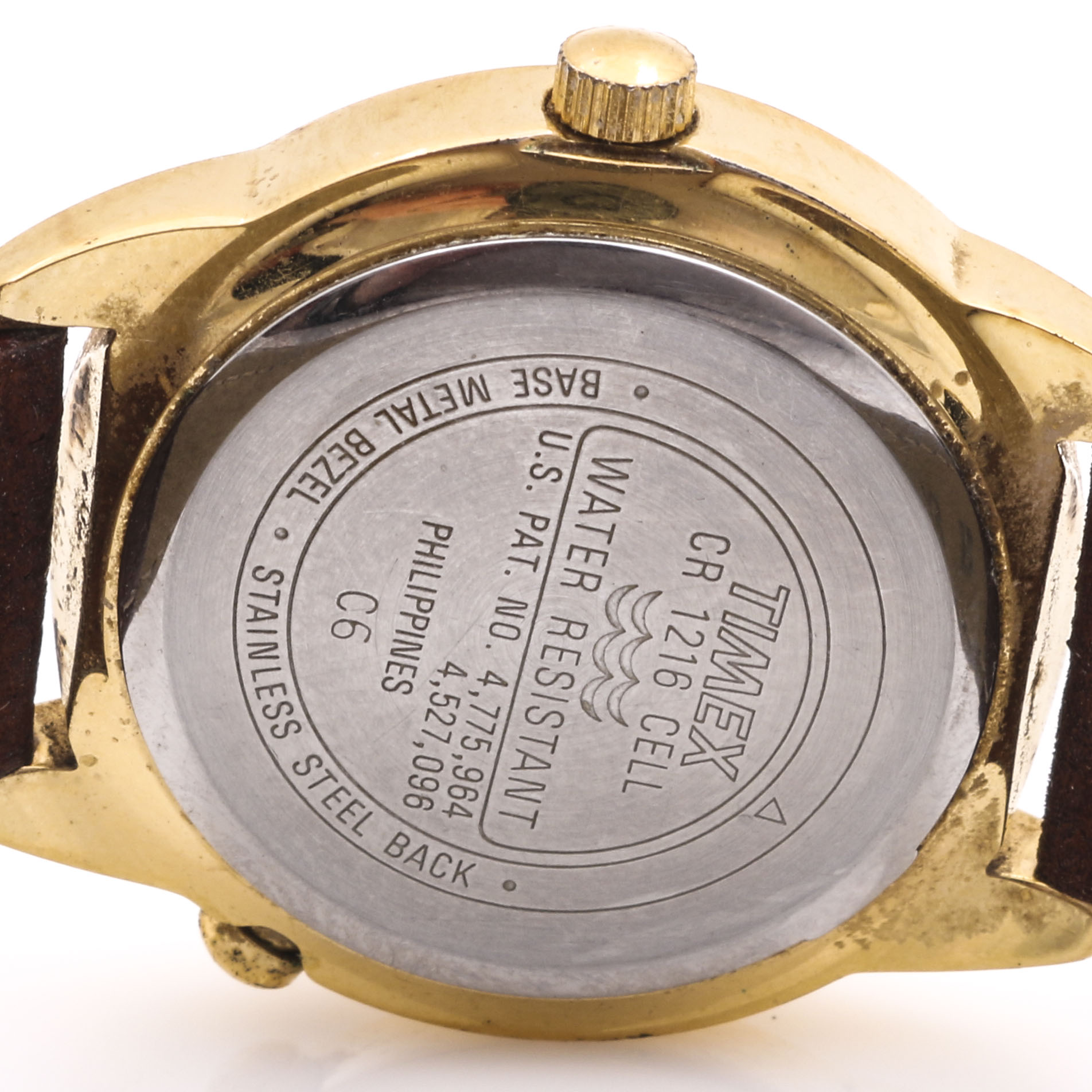 Assortment of Gold Tone Watches Including Timex Indiglo and a Pulsar Moonphase