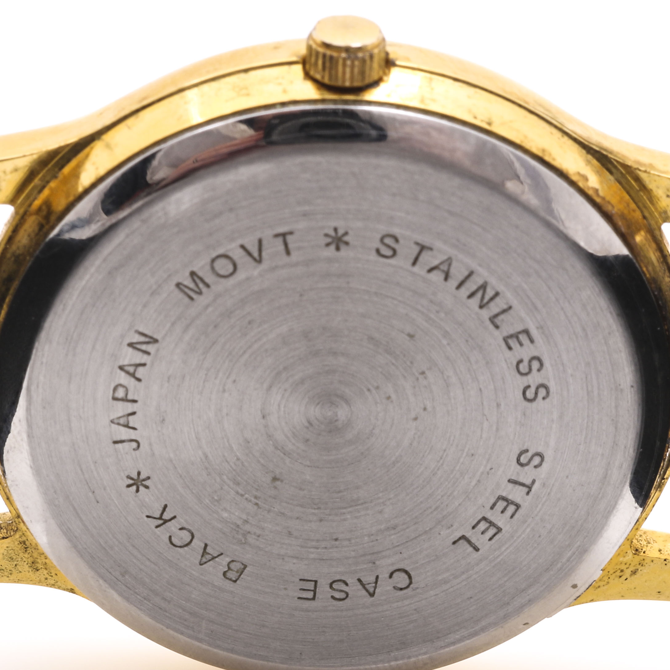 Assortment of Gold Tone Watches Including Timex Indiglo and a Pulsar Moonphase